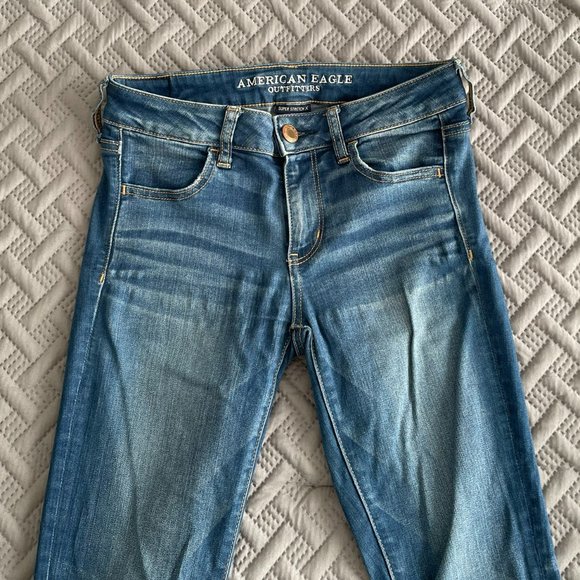 American Eagle Light Blue Super Stretch X Jeggings - Picture 4 of 8